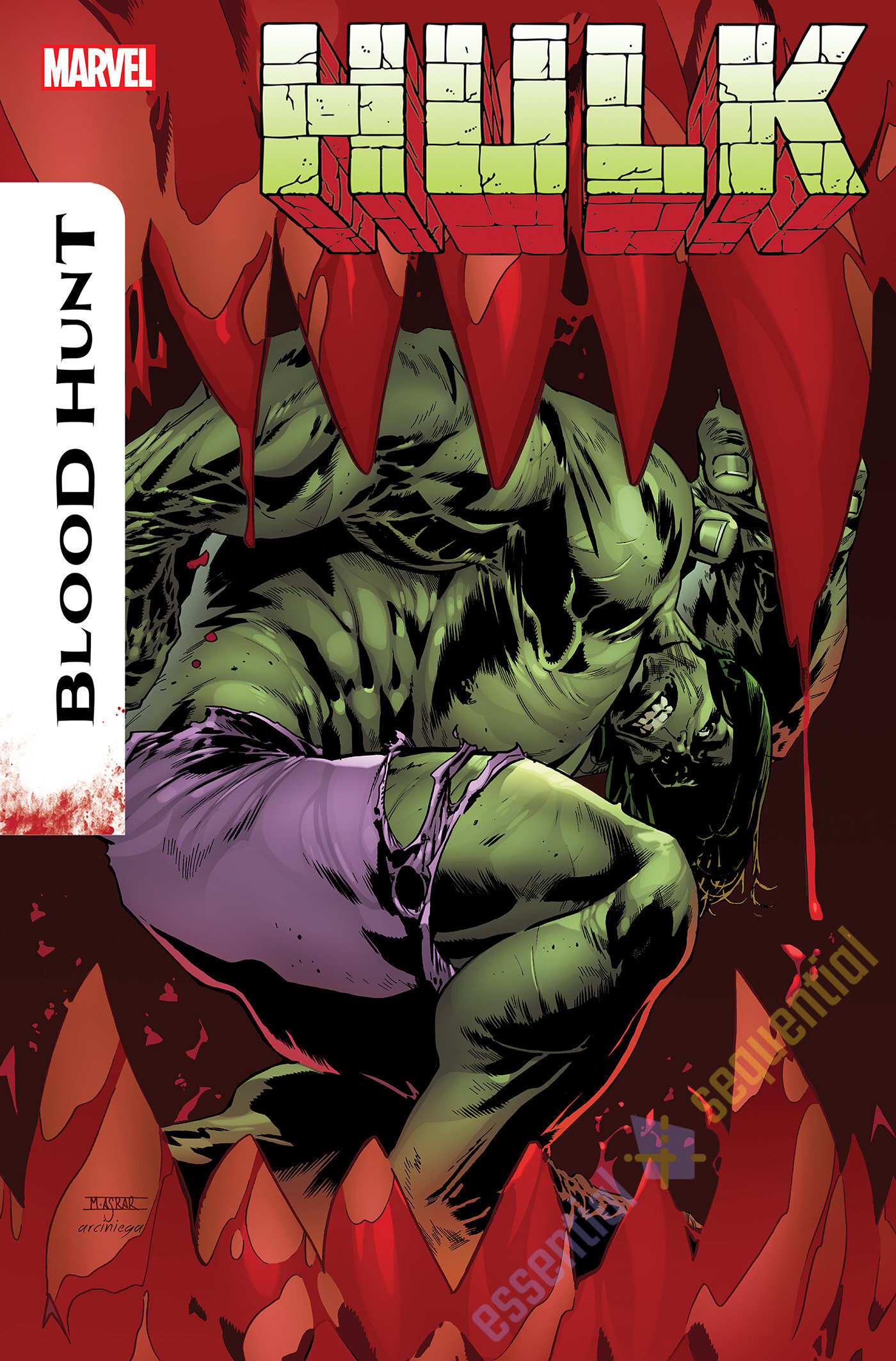 Hulk: Blood Hunt #1 Variant Cover by Mahmud Asrar 2 Hulk: Blood Hunt #1 Variant Cover by Mahmud Asrar - Image 2