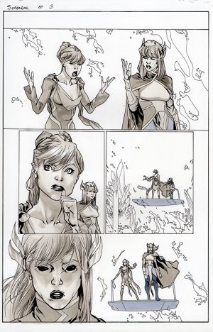 Supergirl #10 Page 3 by Mahmud Asrar