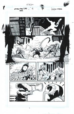 Spider-Man 2099 Dark Genesis Issue 4 Page 07 by Justin Mason