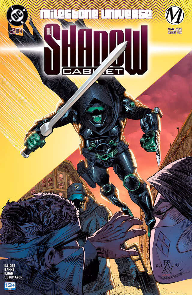 MILESTONE UNIVERSE: THE SHADOW CABINET #2 Cover by Denys Cowan 2 MILESTONE UNIVERSE: THE SHADOW CABINET #2 Cover by Denys Cowan - Image 2