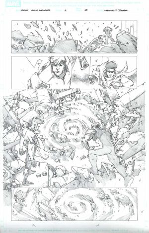 Siege: Young Avengers Issue #1 Page 19 by Mahmud Asrar