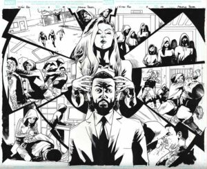 X-Men RED #2 Page 12 and 13 by Mahmud Asrar