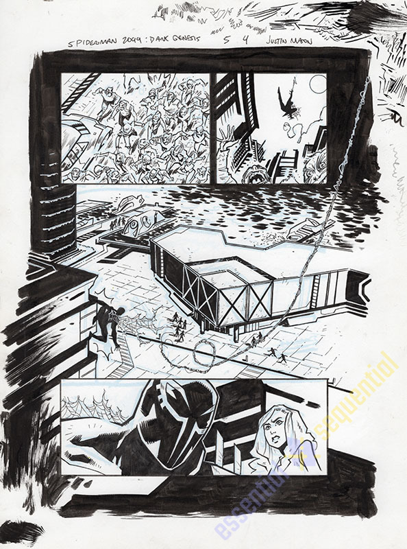 Spider-Man 2099: Dark Genesis #5 Page 4 by Justin Mason 1 Spider-Man 2099: Dark Genesis #5 Page 4 by Justin Mason
