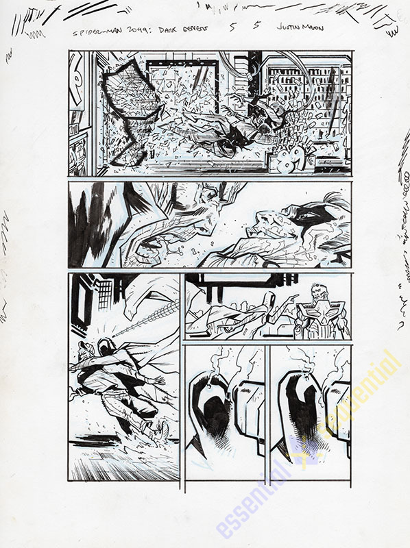 Spider-Man 2099: Dark Genesis #5 Page 5 by Justin Mason 1 Spider-Man 2099: Dark Genesis #5 Page 5 by Justin Mason