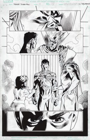 Superior Spider-Man #11 p.18 by Mike Hawthorne and Wade von Grawbadger