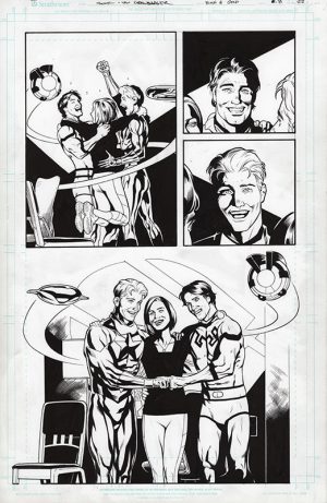 BLUE & GOLD #8 Page 22 by Ryan Sook and Wade von Grawbadger