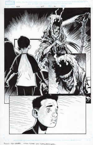 The Amazing Spider-Man 65 DEATHS Page 16 by Kev Walker and Wade von Grawbadger