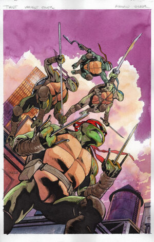 TEENAGE MUTANT NINJA TURTLES #8 Variant Cover Art by Mahmud Asrar