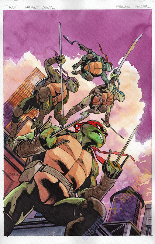 TEENAGE MUTANT NINJA TURTLES #8 Variant Cover Art by Mahmud Asrar 1 TEENAGE MUTANT NINJA TURTLES #8 Variant Cover Art by Mahmud Asrar