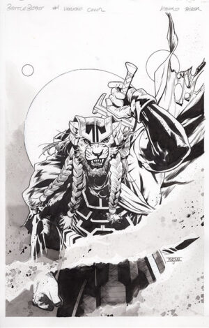 INVINCIBLE UNIVERSE BATTLE BEAST #2 Variant Cover Art by Mahmud Asrar