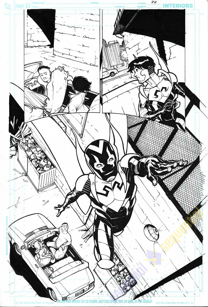 Blue Beetle #29 Page 22 by Rafael Albuquerque 1 Blue Beetle #29 Page 22 by Rafael Albuquerque