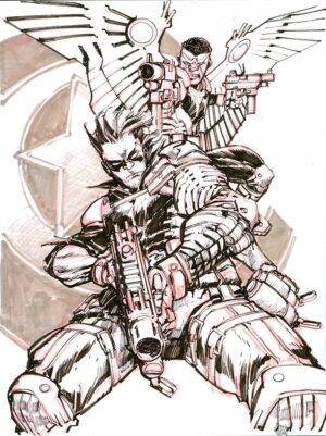 Winter Soldier & Falcon by Eric Canete