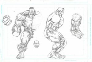Hulk-Beast Unknown Study by Ken Lashley
