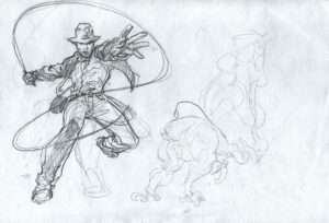 Indiana Jones Study by Ken Lashley
