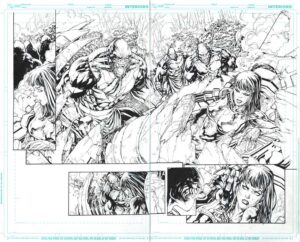 Superman: Doomed Spread by Ken Lashley