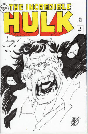 Hulk Sketch Cover by Matteo Scalera
