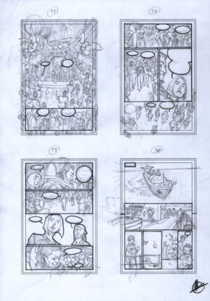 Nemesis Forever #2 Preliminary Sketches 13 - 16 by Matteo Scalera