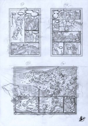Nemesis Forever #2 Preliminary Sketches 21 - 24 by Matteo Scalera
