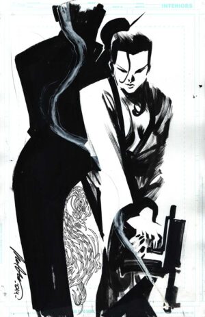 Woman With UZI by Rafael Albuquerque