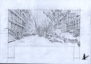 Batman : One Bad Day Mr. Freeze "City Panel" Study by Matteo Scalera