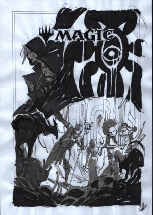 Magic The Gathering #3 Cover Prelim by Matteo Scalera