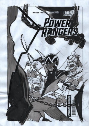 Power Rangers #7 Cover B Prelim by Matteo Scalera