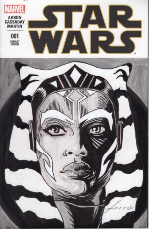 Ahsoka Tano Sketch Cover by Viktor Farro