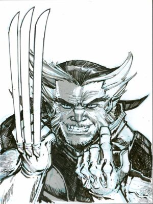 Wolverine #1 Homage b/w by Eric Canete