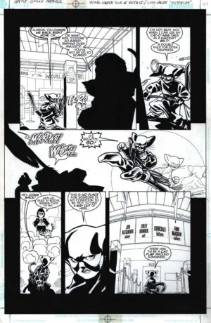 Young Justice: Sins of Youth Secret Files and Origins Lost Page "KittyCat" by Cully Hamner