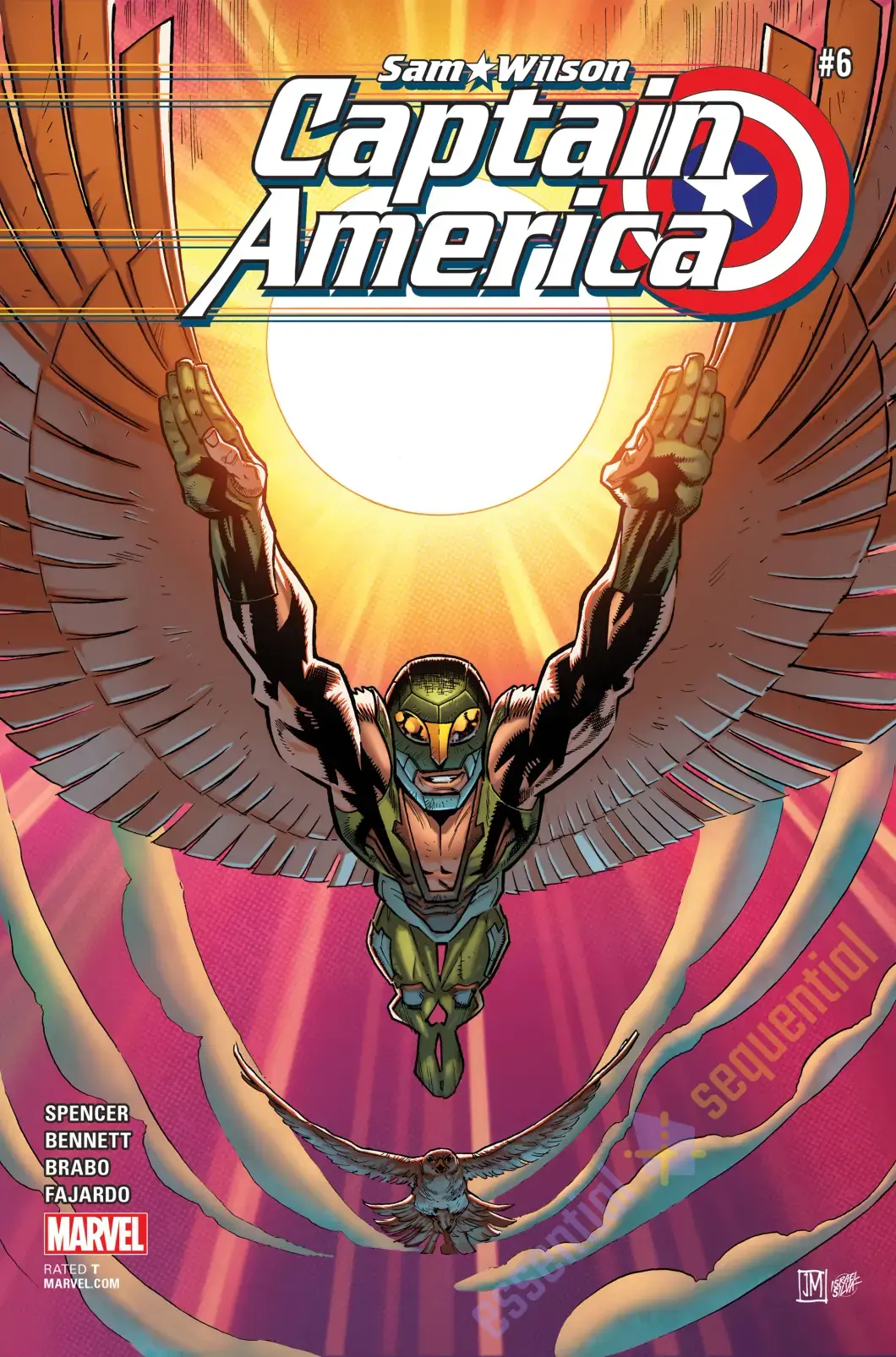 Captain America: Sam Wilson #6 Variant Cover by Justin Mason 2 Captain America: Sam Wilson #6 Variant Cover by Justin Mason - Image 2