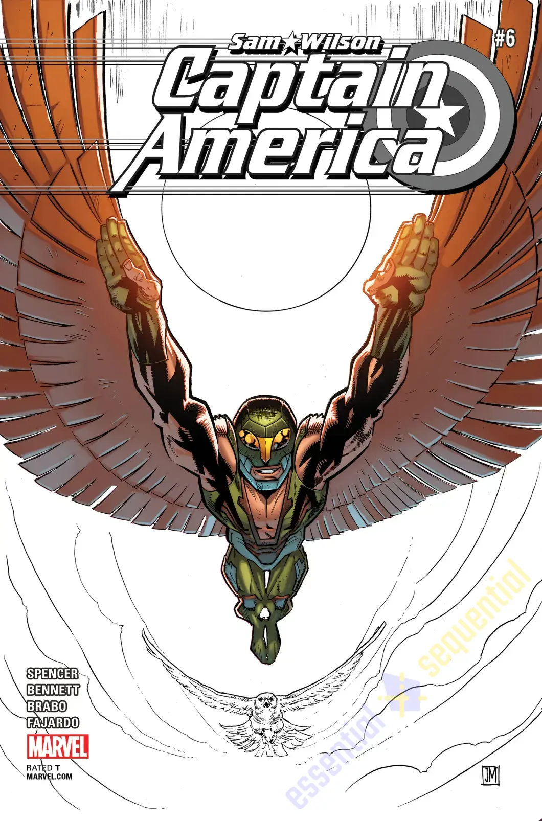 Captain America: Sam Wilson #6 Variant Cover by Justin Mason 3 Captain America: Sam Wilson #6 Variant Cover by Justin Mason - Image 3