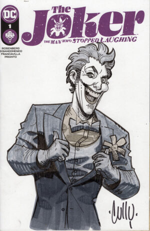 Joker Sketch Cover by Cully Hamner