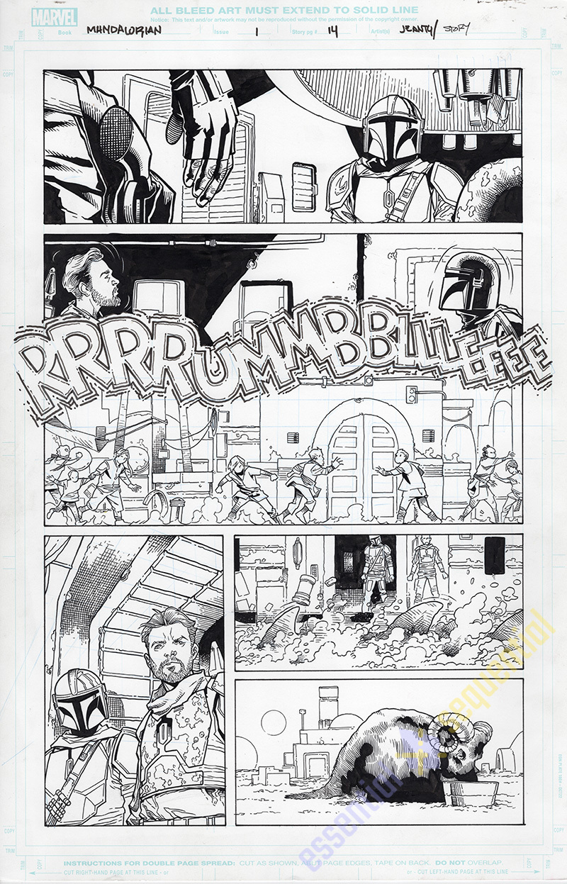 The Mandalorian #1 Page 14 by Georges Jeanty and Karl Story 1 The Mandalorian #1 Page 14 by Georges Jeanty and Karl Story