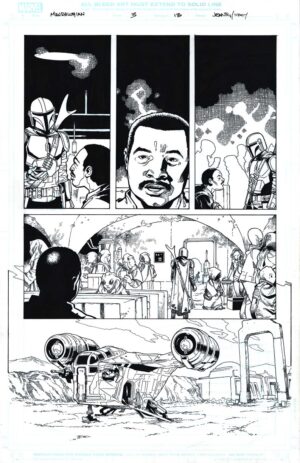 Star Wars: The Mandalorian #3 Page 13 by Georges Jeanty and Karl Story