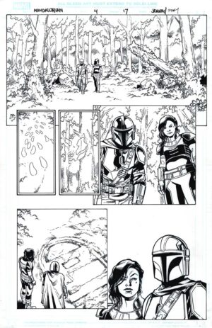 Star Wars: The Mandalorian #4 Page 17 by Georges Jeanty and Karl Story