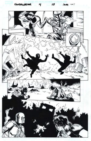 Star Wars: The Mandalorian #4 Page 23 by Georges Jeanty and Karl Story