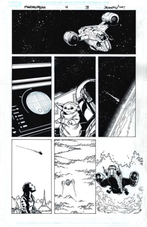Star Wars: The Mandalorian #4 Page 3 by Georges Jeanty and Karl Story