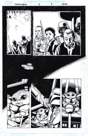 Star Wars: The Mandalorian #3 Page 1 by Georges Jeanty and Karl Story