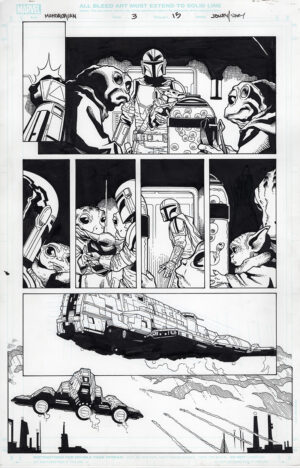 The Mandalorian #3 page 15 by Georges Jeanty and Karl Story