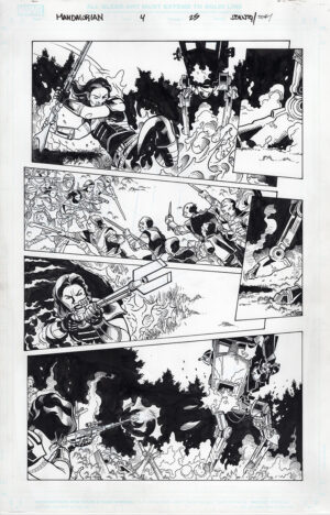 The Mandalorian #4 page 25 by Georges Jeanty and Karl Story