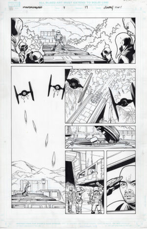 The Mandalorian #7 page 17 by Georges Jeanty and Karl Story