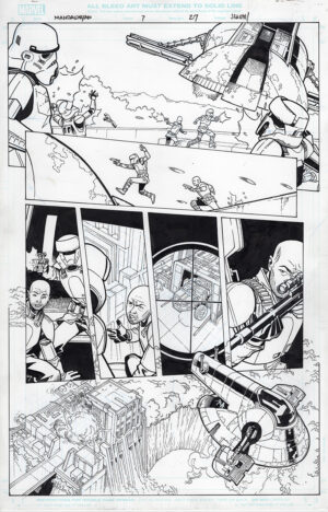 The Mandalorian #7 page 27 by Georges Jeanty and Karl Story