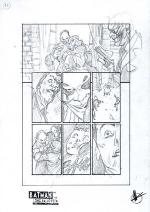 Batman: The Last Halloween #10 Page 15 Prelim by Matteo Scalera