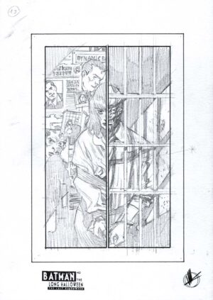 Batman: The Last Halloween #10 Page 19 Prelim by Matteo Scalera