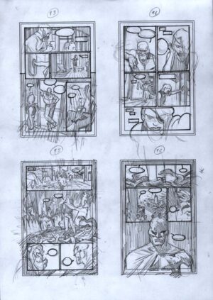 Nemesis Forever #4 Preliminary Art Pages 13 - 16 by Matteo Scalera