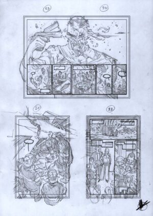 Nemesis Forever #5 Preliminary Art Pages 29 - 32 by Matteo Scalera