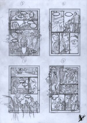 Nemesis Forever #5 Preliminary Art Pages 5 - 8 by Matteo Scalera