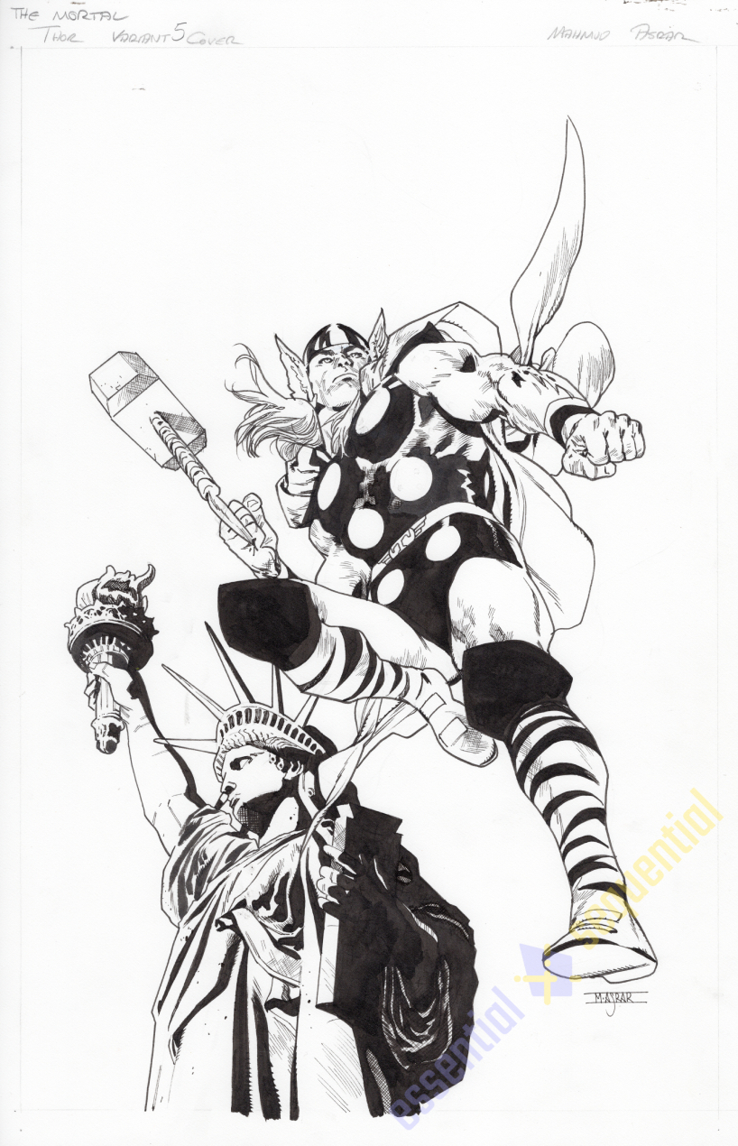 The Mortal Thor #5 Variant Cover by Mahmud Asrar 1 The Mortal Thor #5 Variant Cover by Mahmud Asrar