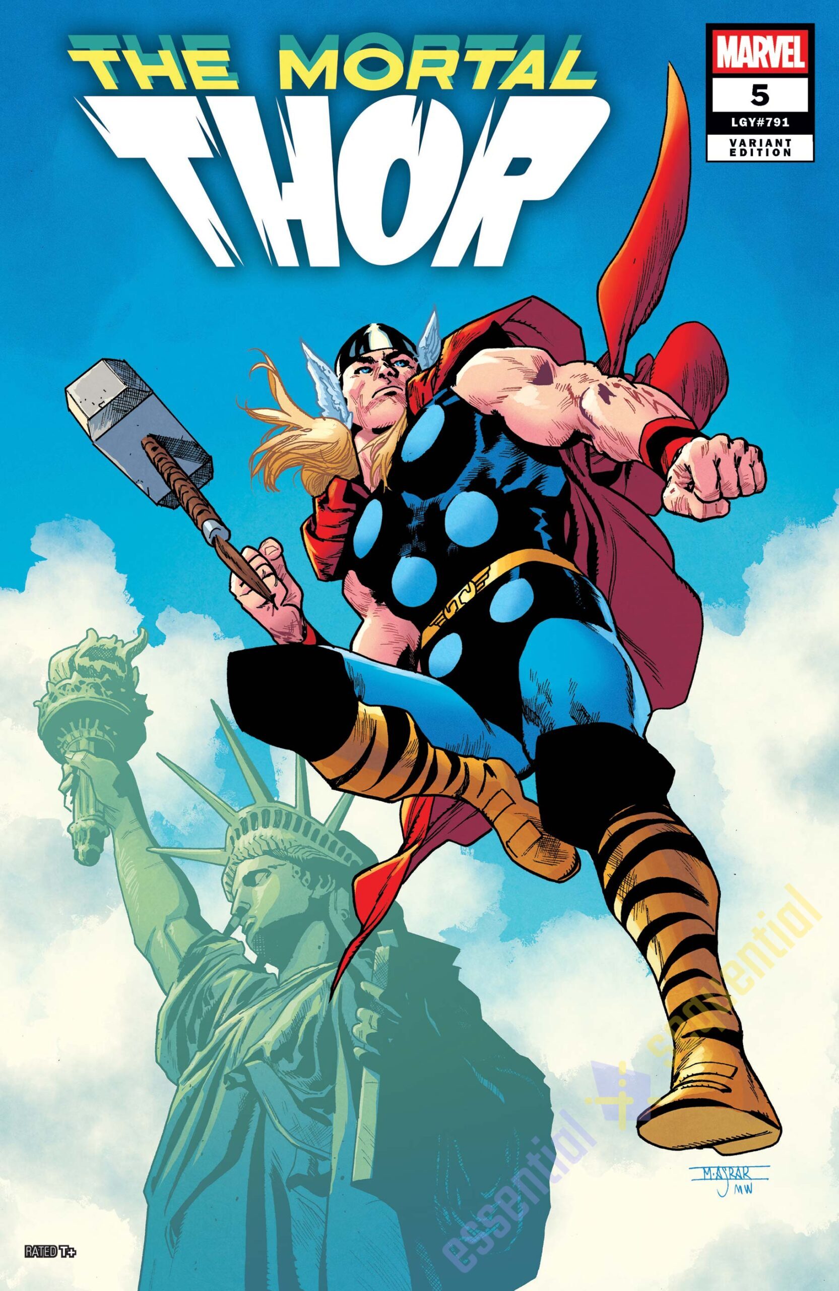 The Mortal Thor #5 Variant Cover by Mahmud Asrar 2 The Mortal Thor #5 Variant Cover by Mahmud Asrar - Image 2