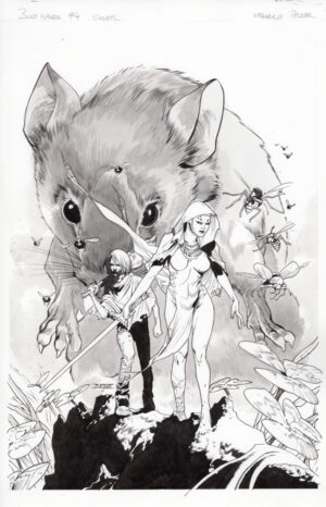 Bug Wars #4 Cover by Mahmud Asrar